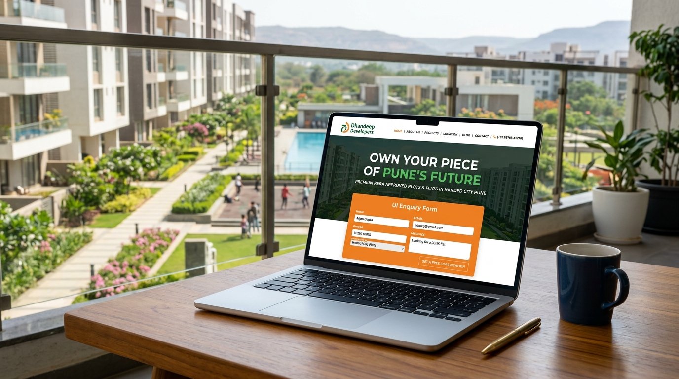 Dhandeep Developers Website & Meta Ads by PV Cristal